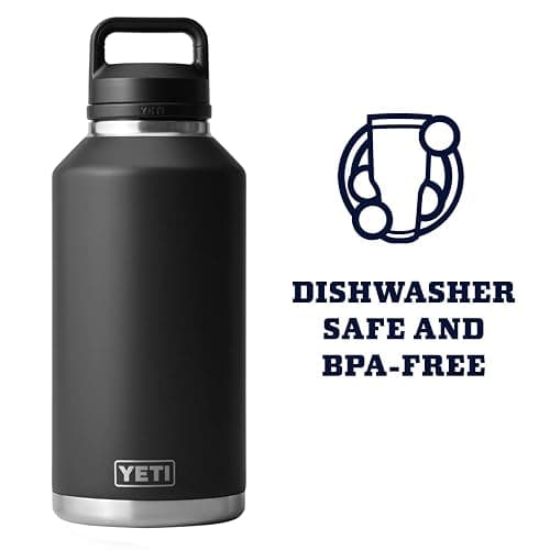 YETI Rambler 64 oz Bottle, Vacuum Insulated, Leakproof, Stainless Steel with Chug Cap, Black thumbnail 6