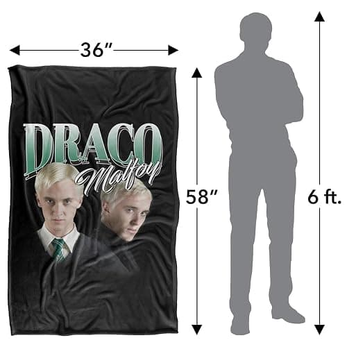 LOGOVISION Kids Harry Potter Draco Malfoy Homage Silky Touch Super Soft Throw Blanket 36"x58" thumbnail 2