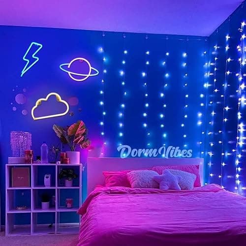 Neon Light Sign, 3 Pcs Eclair Planète Nuage Space Neon Sign Batterie USB Neon Sign Light Néon Signe Planète Lampe pour Chambre à Coucher Salle de Jeux Bar Fête Pépinière Fête d'anniversaire thumbnail 5