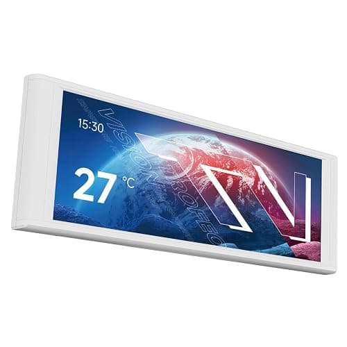 Thermalright TV LCD White Display Screen-Magnetic Suction,6.86" IPS Panel | 1280x480 Resolution for Static/Dynamic Image Switching, can be Paired with a Chassis/CPU Liquid Cooler(White) - Image 1
