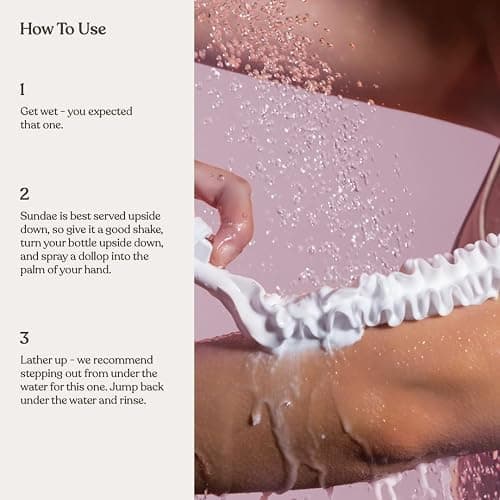 sundae Whipped Shower Foam Birthday Cake Foaming Body Wash 8.9 fl oz, 265ml with Kakadu Plum & Finger Lime thumbnail 4