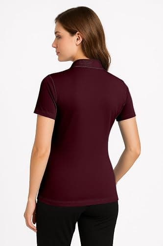 Women's Dry-Fit Golf Polo Shirts 3-Button Golf Polo's in 20 Colors XS-3XL Shirt thumbnail 5