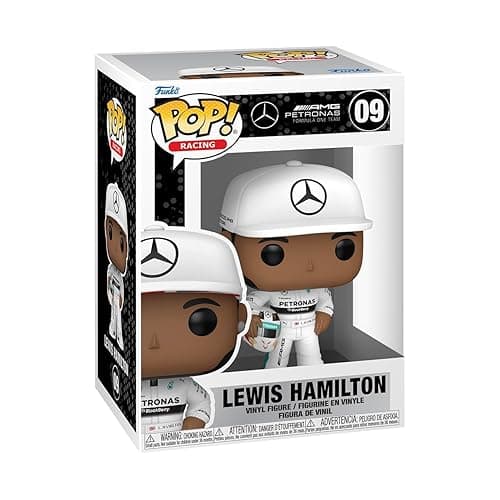 Funko Pop! Racing: Racing - Lewis Hamilton With Helmet - Mercedes-Benz - Figura in Vinile da Collezione - Idea Regalo - Merchandising Ufficiale - Giocattoli per Bambini e Adulti - Sports Fans - Standard Size - Multicolore