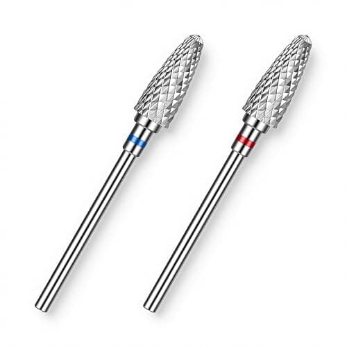 2 PCS 3/32" Carbide Nail Drill Bits Set, Professional Mini Mandrel Bit for Nails Drills Gel Removal Bit Nail Tech for Gel Polishing Cuticle Care and Nails Shaping thumbnail 7