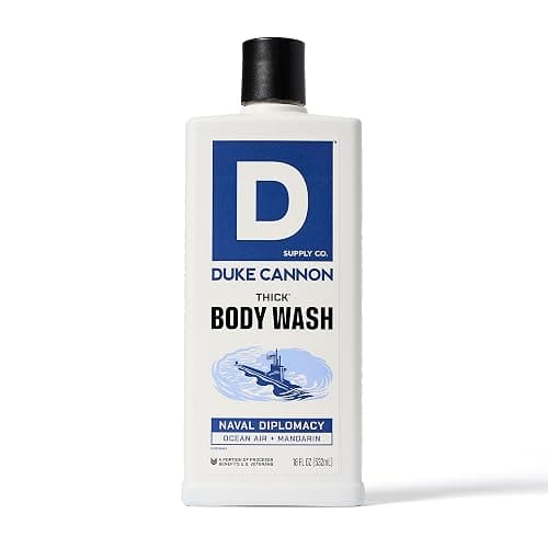 Duke Cannon Supply Co. Thick High Viscosity Body Wash - 3X Thicker, Plant-Based, Mineral-Enriched Body Wash for Men - Bourbon, Naval Diplomacy, Old Glory, & Bay Rum thumbnail 4