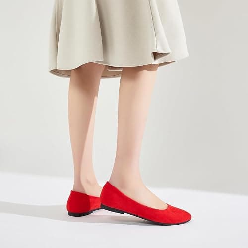 Shupua Flats for Women Round Toe Flat Shoes Dressy Black Ballet Flats Comfortable Womens Dress Shoes Ballerina Flats for Work thumbnail 9