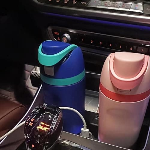 24oz Insulated Stainless Steel Water Bottle with Straw for Sports and Travel, BPA-Free Sports Water Bottle (Light Pink) thumbnail 8