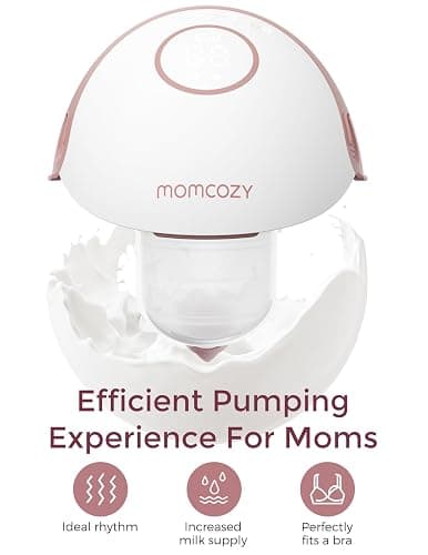 Momcozy Breast Pump Hands Free Mobile Style | M6, Wearable Breastfeeding Pump Ideal Rhythm for More Milk, DoubleFit Flange More Fit & Discreet with 3 Modes & 9 Levels, 24mm (Cozy Red, 2 Count) thumbnail 4