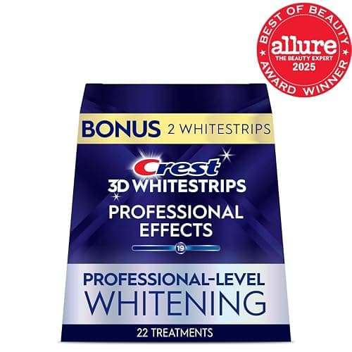 Crest 3D Whitestrips Professional Effects – Teeth Whitening Kit, 22 Treatments (20 + 2 Bonus), Each with 1 Upper/1Lower, 44 Strips – Crest 3DWhite Teeth Whitening Strips thumbnail 2