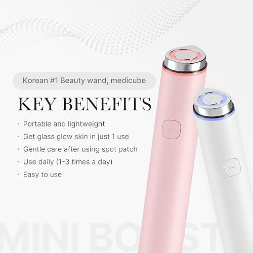 medicube Mini Booster Pro Pink | Affordable At-Home Facial Skin Care Tool for Beginners - Portable Glow Booster for Glass Skin, Boosting Absorption, Korean Skin Care for Teens thumbnail 5