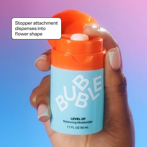 Bubble Skincare Level Up Gel Face Moisturizer for Oily Skin -Travel Size Lightweight Gel Moisturizer, Balancing + Hydrating Face Lotion with Niacinamide + Zinc to Improve Texture + Reduce Shine (50ml) thumbnail 2