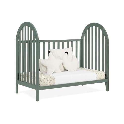 Delta Children Milano 4-in-1 Convertible Crib - Greenguard Gold Certified, Grassy Glen thumbnail 9