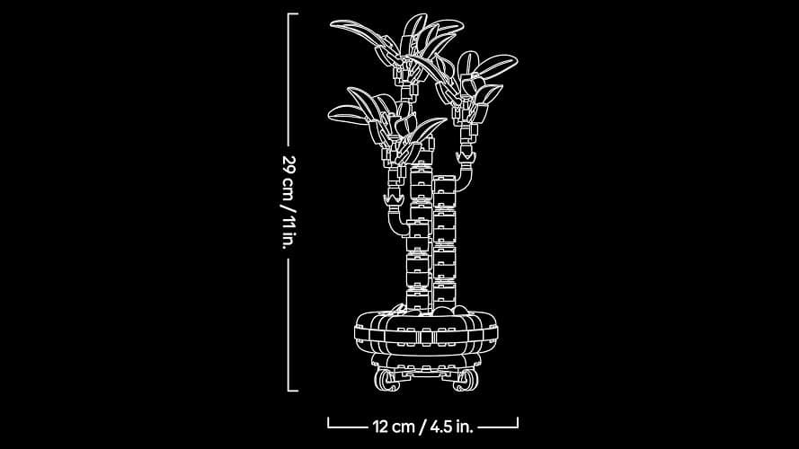 LEGO Botanicals Glücks-Bambus, Kunstpflanze - Bauset für Erwachsene - Geschenk für Einweihungspartys oder Abschlussfeiern für Frauen und Männer - Wohn-Deko 10344 thumbnail 3