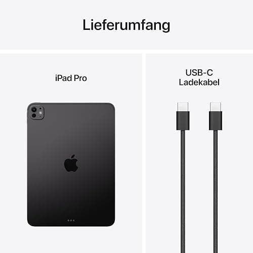 Apple 11" iPad Pro M5, 256 GB: Ultra Retina XDR Display, 12 MP Querformat Frontkamera/12 MP Rückkamera, LiDAR Scanner, WLAN, Batterielaufzeit für den ganzen Tag – Space Schwarz thumbnail 6