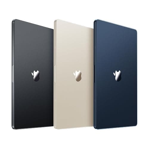 Soonjet for MacBook Air 15 inch Case M4 2025 2024 2023 M3 M2 [Top-Tier Matte Finish] [Ultra Thin Armor] Hard Shell Laptop Cover - Noble Black Clear thumbnail 7