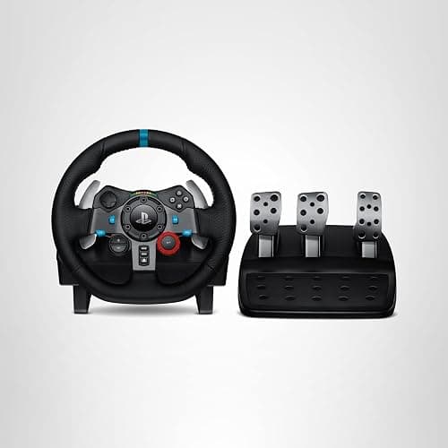 Logitech G29 Driving Force Racing Wheel and Floor Pedals, Real Force Feedback, Stainless Steel Paddle Shifters, Leather Steering Wheel Cover for PS5, PS4, PC, Mac - Black thumbnail 11