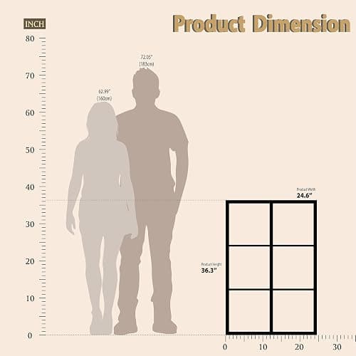 WannabeMyself【2026 Wooden Thick Frame】 6 Cube Storage Organizer with Anti-Tipping Kits, Reversible Open Back Book Shelf,Bookcase for Living Room,Bedroom,Entrance Hall,Office,11.6×36.3×24.6,White thumbnail 7