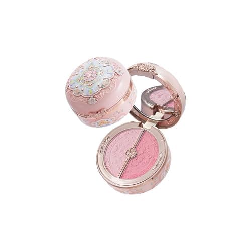 Butterfly Cloud Collar Rouge Box Highlighting & Blush Duo Powder, Flower Know Pink Matte Finish Blush & Highlighter Palette, Buildable & Blendable Makeup for Cheeks (Pastel Lotus) - Image 1