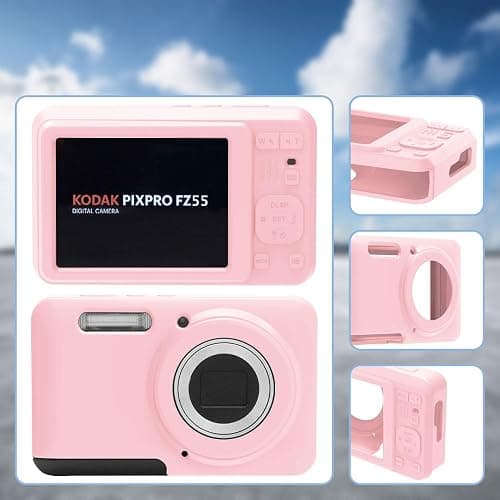 Tedubax Case for KODAK PIXPRO FZ55 - Soft Silicone Protective Case - Anti-Scratch, Slim Fit, Lightweight - Pink thumbnail 5