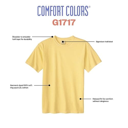 Comfort Colors Adult Heavyweight Short Sleeve Tee, Style G1717/G1745, Multipack thumbnail 4