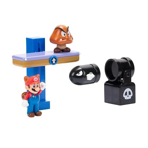Super Mario Nintendo 2.5" Switchback Hill Diorama Set thumbnail 2