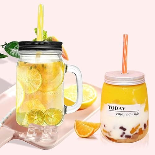 Honest ECO Reusable Stirrer Straws with Cleaner Brush Short Assorted color Plastic Pipes fit for Milk & Juice & Coffee & Smoothies & Cocktail & Kids Straws Kit (24Count-7.5in) thumbnail 6