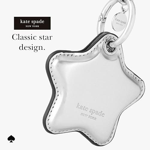 kate spade new york AirTag Charm Keychain - Star-Shaped AirTag Holder with Luxe Ring Clip for Bags, Luggage, Keys, and More thumbnail 2