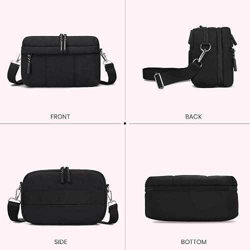 VONAL Small Crossbody Bags for Women Travel Purses Puffer Lightweight Nylon Quilted Puffy Bag Handbags with Multiple Pockets thumbnail 9
