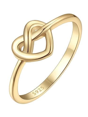 ChicSilver 925 Sterling Silver Love Knot Promise Ring High Polish Comfort Fit Band Ring Size 4-12 - Image 1