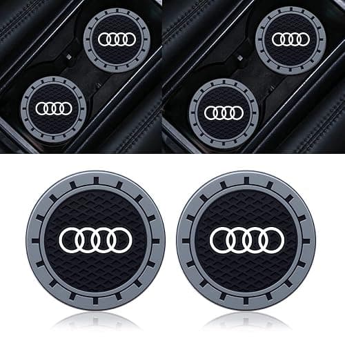 for Audi Car Cup Holder Coaster, Auto Cup Holder Insert Coaster Compatible with Audi A1 A3 RS3 A4 A5 A6 A7 RS7 A8 Q3 Q5 Q7 R8, 2PCS thumbnail 7