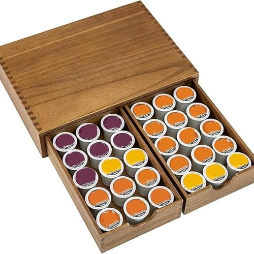 Boîte de rangement pour capsules de café, tiroir de rangement pour capsules de café et jeux de thé, support pour machine à café thumbnail 3
