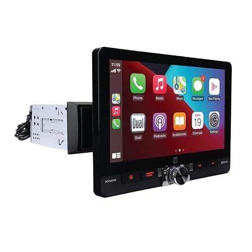 Dual Electronics DCPA81W 8-inch Certified Apple CarPlay Android Auto Wired or Wireless | Single DIN & Double DIN Touchscreen Car Stereo Radio | Bluetooth | Front & Rear Camera | USB Playback & Charge - Image 1