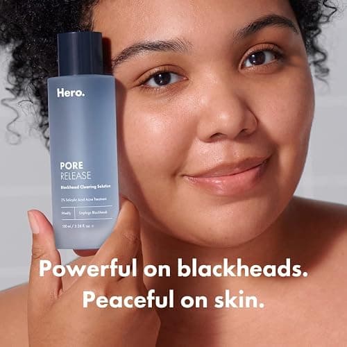 Hero Cosmetics Pore Release Blackhead Clearing Solution, Exfoliating 2% Salicylic Acid Toner Featuring AHA and PHA, Blackhead Remover Toner, 100 ml thumbnail 2