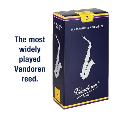 Vandoren SR213 Alto Sax Traditional Reeds Strength 3; Box of 10 thumbnail 2
