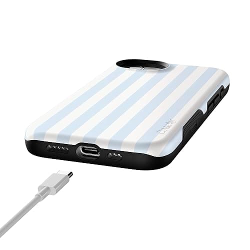 Casely iPhone 16e Case | Blue Stripes | Sunday Best | Compatible with MagSafe | Bold Protective Design thumbnail 8
