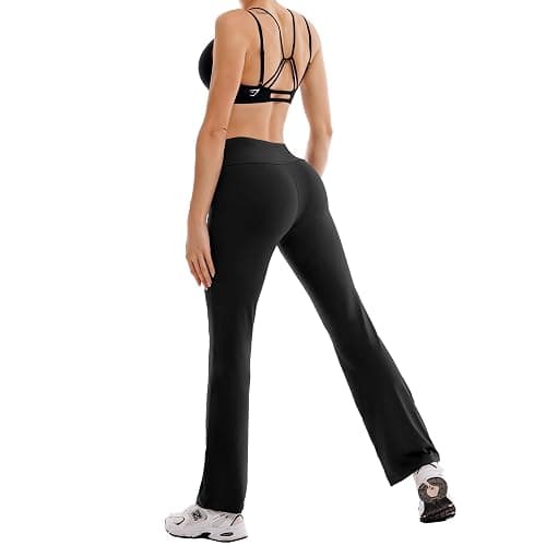 Ipletix Flare Leggings for Women-Bootcut Yoga Pants for Women High Waisted Flared Leggings Dress Pants thumbnail 5