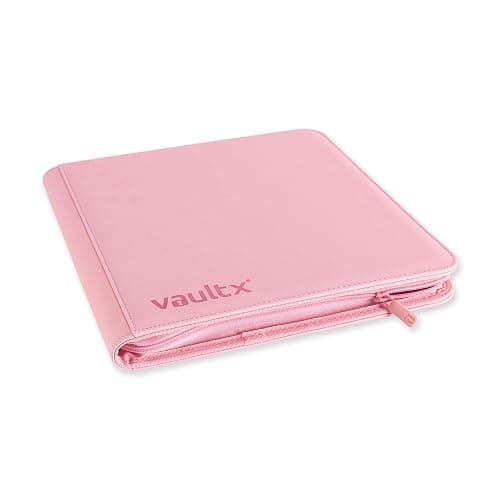 Vault X 12 Pocket Trading Card Zip Binder, 480 cards, Premium Exo-Tec Album Material, 20 Side-Loading Pages, Folder for Collectible Card Games, Sports, TCG (Pink) thumbnail 4