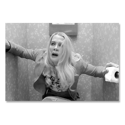 White Chicks Poster Funny Movie Bathroom Wall Art 90s Retro Film Posters Vintage Black And White Humor Comedy Canvas Prints The Toilets Sign Picture for Room Modern Home Decor 12x16inch Unframed - Image 1