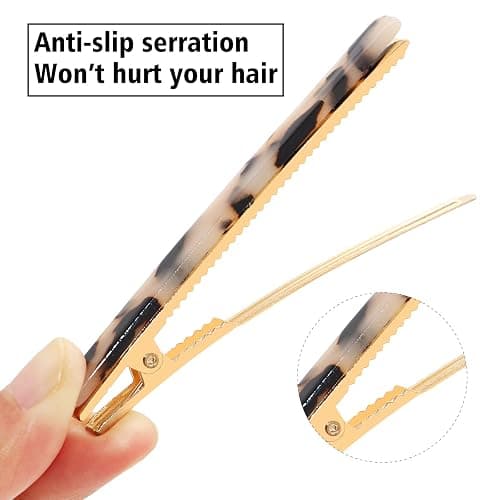 Cobahom 6 Pack Leopard Print Hair Clips Duckbill Hair Clip Metal Duck Teeth Hair Pins Chic Tortoise Shell Hair Barrettes for Women and Girls thumbnail 4