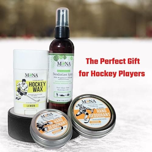 MONA BRANDS All Natural HAND DEODORANT for Ace Hockey Players | For athletes who wear gloves | Vegan, Non-GMO, Cruelty free | ORANGE Scent | 1oz thumbnail 6