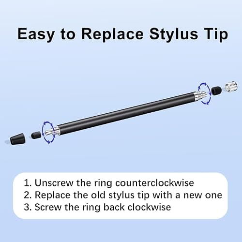 ChaoQ Stylus Pen for Touchscreen, 3pcs High Sensitivity and Precision Stylus Pen for iPad iPhone Android and All Touch Screens (Black/Silver/Blue) thumbnail 5