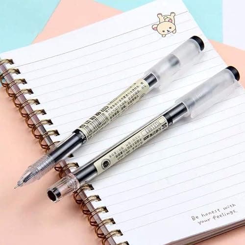 sencoo 12 pack Black Gel Ink Pen Extra Fine Point Pens Ballpoint pen 0.35mm Black Office School Stationery Students Pens thumbnail 2