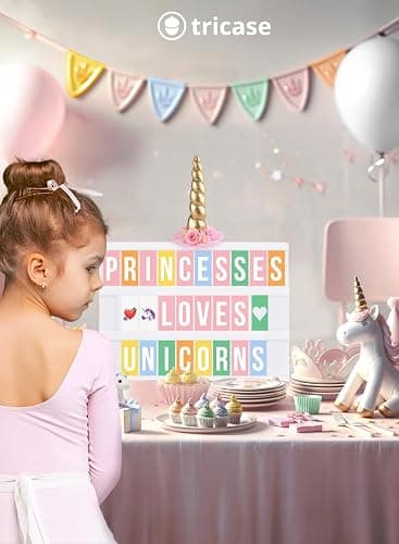Pink Cinema Light Box with 312 Letters, Emojis & 3 Markers - Led Light Box Sign for Home & Pink Room Decor - Premium Light Up Letter Board - Best Gift Idea for Women & Girls on Christmas or Birthdays thumbnail 2
