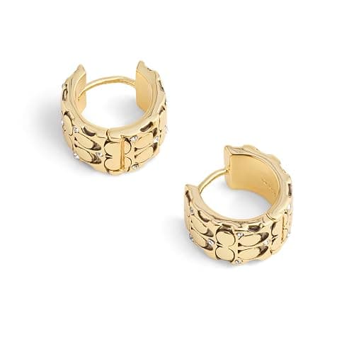 COACH Quilted C Huggie Earrings thumbnail 2