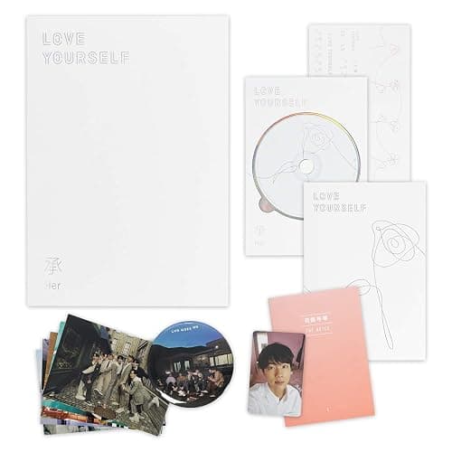 LOVE YOURSELF 轉 HER [ L ver. ] - BTS 5th Mini Album CD + Photobook + Mini Book + Photocard + Sticker Pack + FREE GIFT / K-POP Sealed - Image 1
