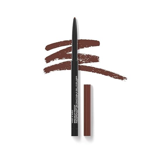 wet n wild Mega Last Breakup Proof Waterproof Retractable Gel Eyeliner - Ultra Pigmented 16-Hour Long Wear, Smudge Proof Satin Finish Formula, Cruelty-Free & Vegan - Intense Black - Image 1