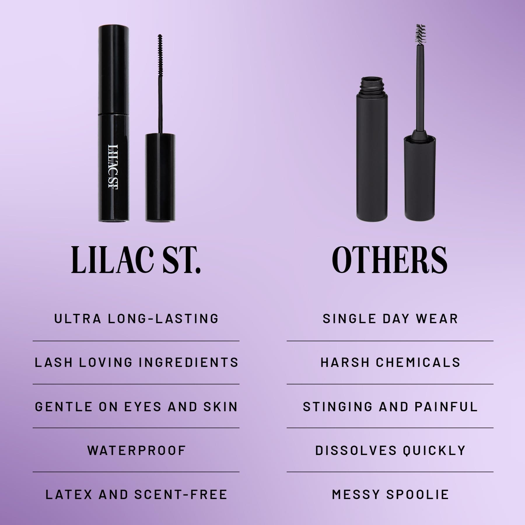Lilac St - Eternal Bond (Black) - Lash Cluster Glue - Quick Dry Formula - Mini Mascara Wand Applicator - Strong & Flexible Hold - Waterproof - Sensitive Eyes Safe - Cruelty Free, Vegan, Women Founded thumbnail 4
