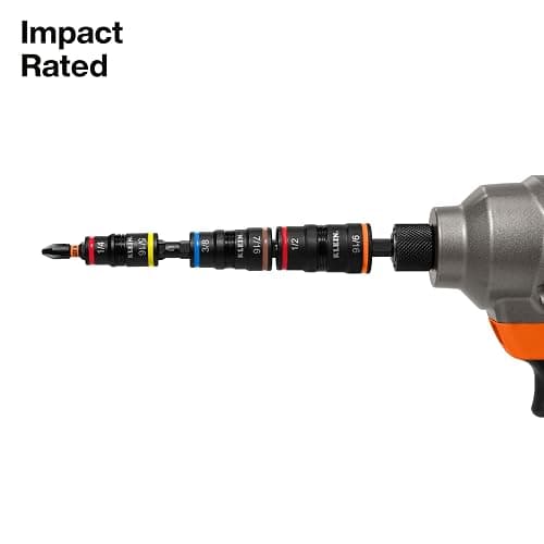 Klein Tools 32303HD Impact Driver Set, 20-in-1 SAE Impact Rated Sockets and Screwdriver Tool with Phillips, Slotted, Square and Torx Tips thumbnail 7