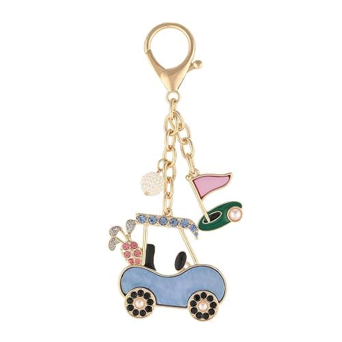 Madison Tyler Western Cowboy Boots Cherry Bow Bubble Tea Strawberry Cute Keychain | Bag Charms for Handbags Purse Charms - Image 1