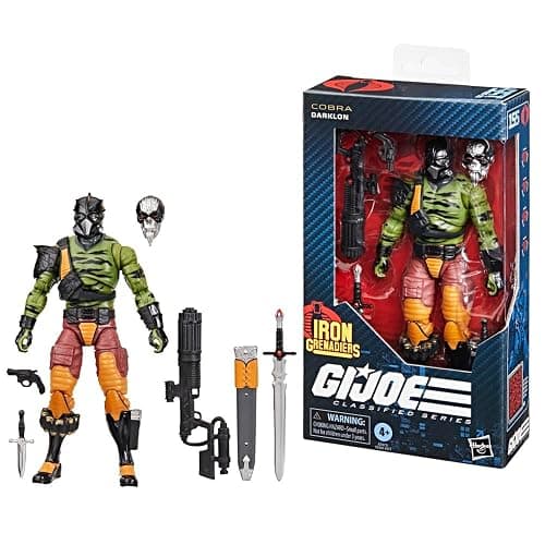 G.I. Joe Classified Series #155, Darklon, Collectible 6 Inch Action Figure with 6 Accessories | G.I. Joe Classified 6 Inch Action Figure Wave 21 - Darklon #155 - Image 1